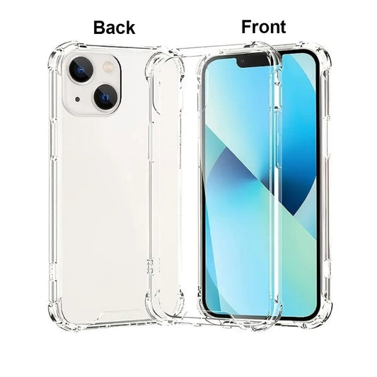 Transparent Thickened Corner TPU Anti-Drop Shockproof Scratch-Resistant Phone Case Cover for Iphone 11/12/13/14/15/16/17 Pro Max/Mini/Plus