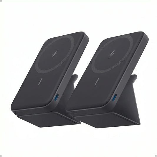 【Magnetic Power Bank】Anker 5,000Mah Magnetic Power Bank, Wireless Portable Charger with Foldable Stand & Side USB-C Port, Battery Pack for Iphone 17/16/15/14/13