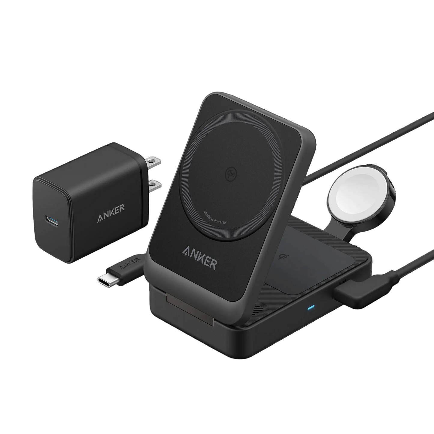 Anker MagGo Wireless Charging Station (Foldable 3-in-1)