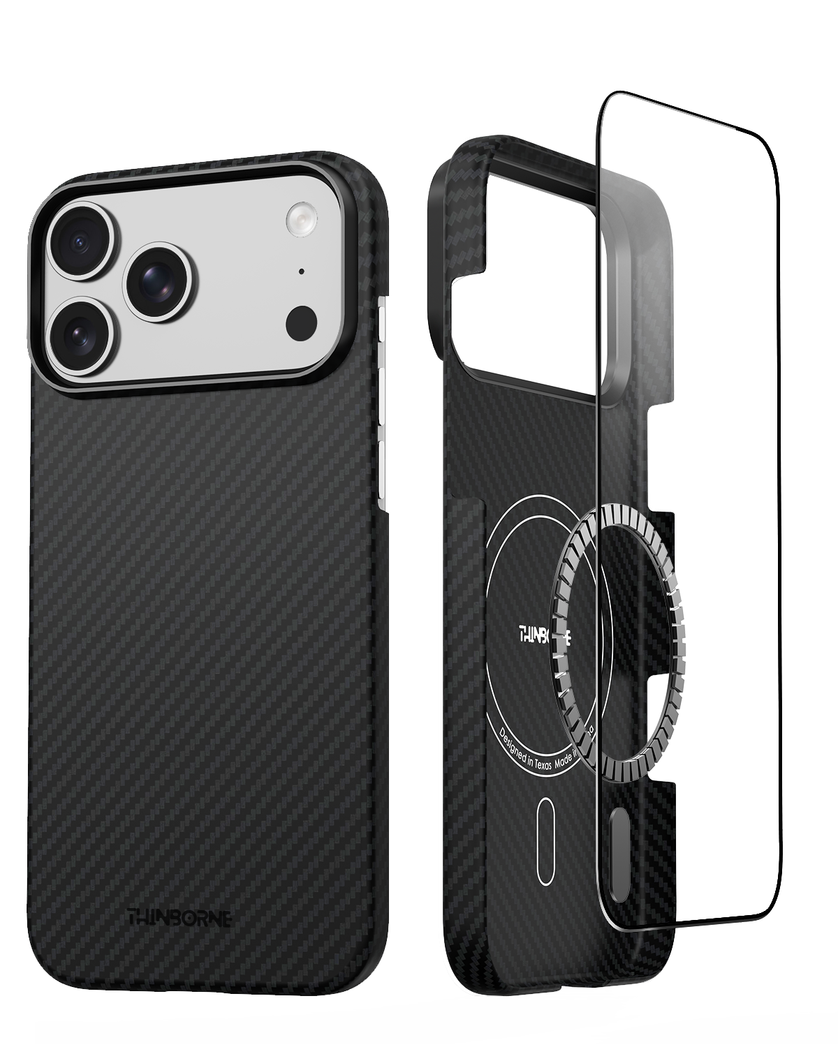 iPhone 17 Pro Max Case - Super Thin | Aramid Fiber | MagSafe - Black