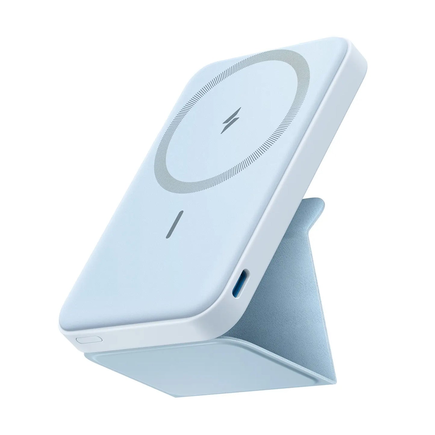 【Magnetic Power Bank】Anker 5,000Mah Magnetic Power Bank, Wireless Portable Charger with Foldable Stand & Side USB-C Port, Battery Pack for Iphone 17/16/15/14/13