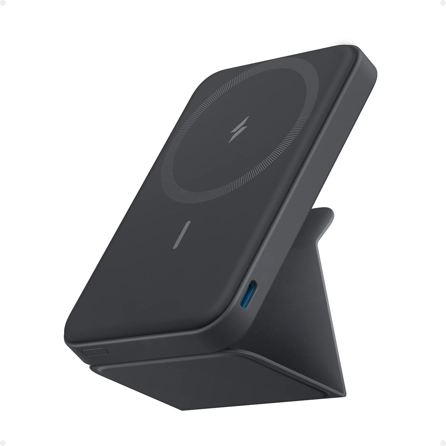 【Magnetic Power Bank】Anker 5,000Mah Magnetic Power Bank, Wireless Portable Charger with Foldable Stand & Side USB-C Port, Battery Pack for Iphone 17/16/15/14/13