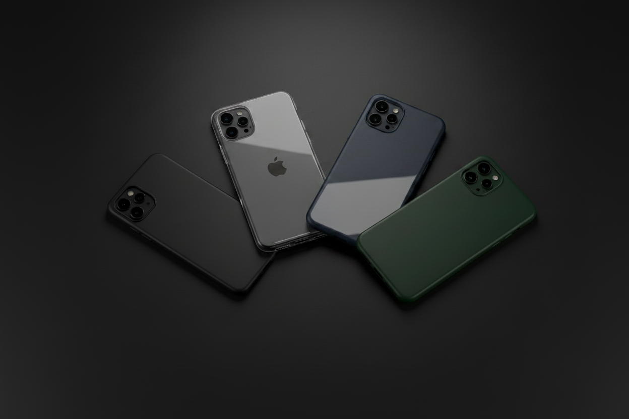 Phone Cases - Grey Phone in Clear Case